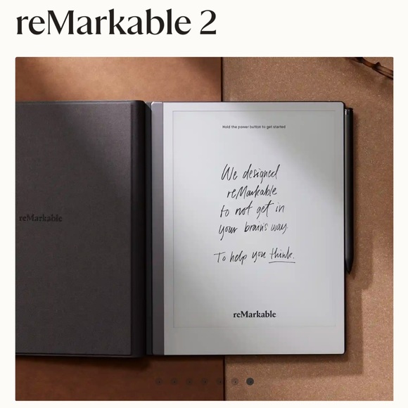 Remarkable 2 with black premium leather book folio and the black marker plus - Picture 1 of 4